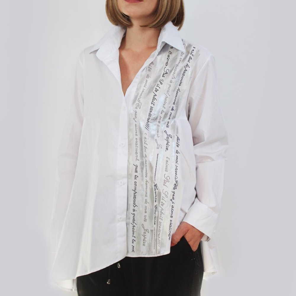 Blouse with Beaded Writing ST-4599